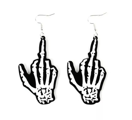 Pendientes de Manos Esqueleto