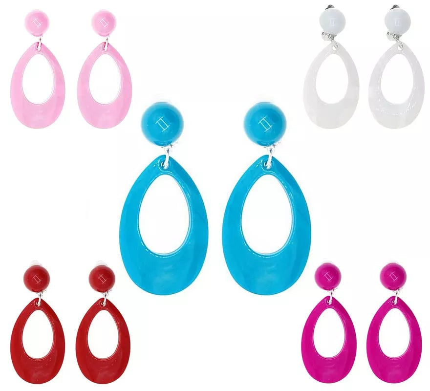 Translation missing: pt-PT.Pendientes de Sevillana Ovalados de 8 cm en varios colores
