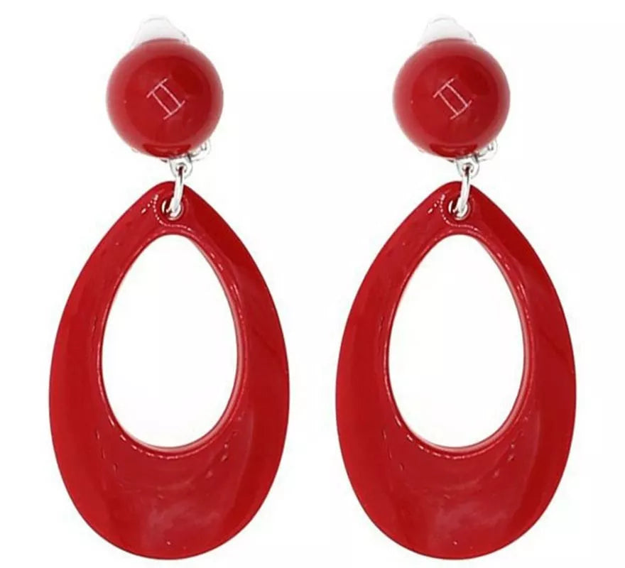 Translation missing: pt-PT.Pendientes de Sevillana Ovalados de 8 cm en varios colores