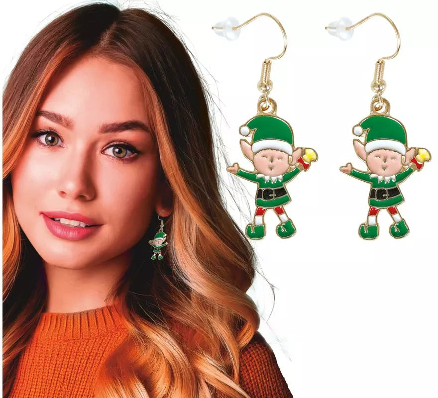 Translation missing: pt-PT.Pendientes Duendes de Navidad