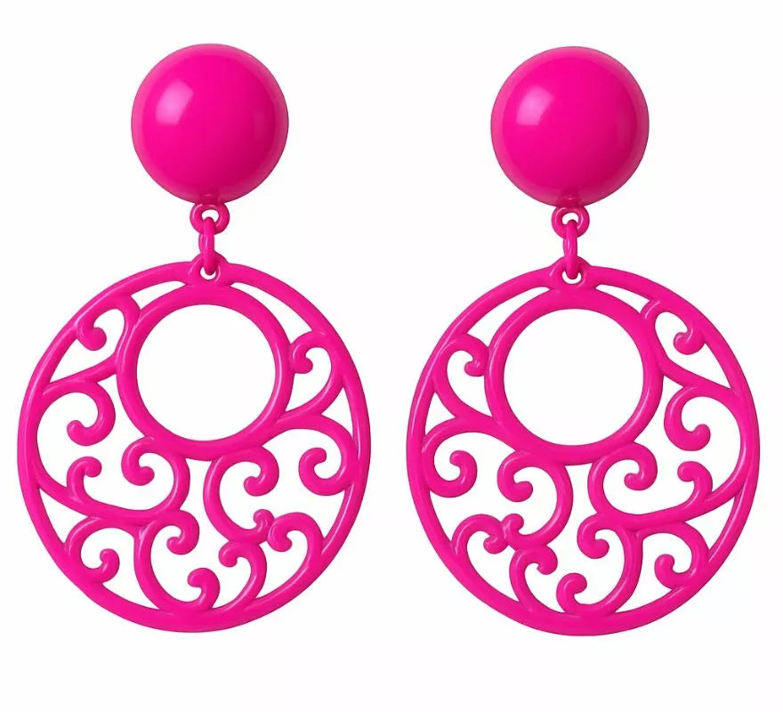 Translation missing: pt-PT.Pendientes Flamenca Circulares con adornos en varios colores