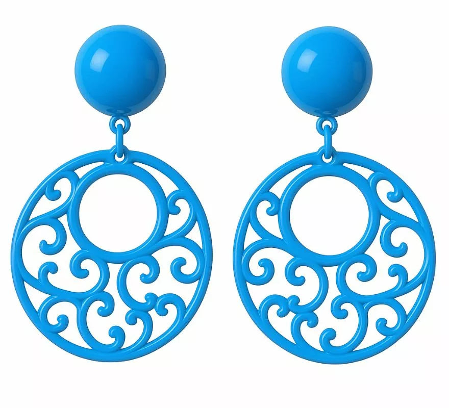 Translation missing: pt-PT.Pendientes Flamenca Circulares con adornos en varios colores