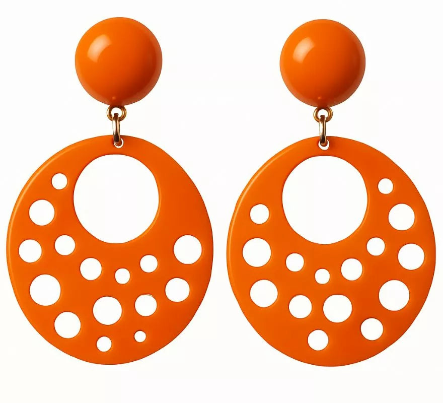 Translation missing: pt-PT.Pendientes Flamenca Circulares con agujeros de 10 cm en varios colores
