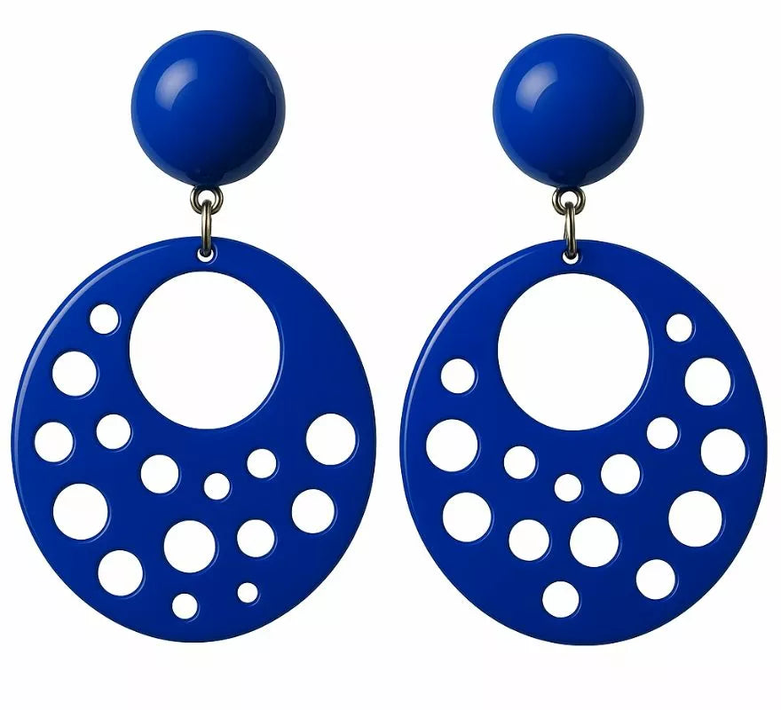 Translation missing: pt-PT.Pendientes Flamenca Circulares con agujeros de 10 cm en varios colores