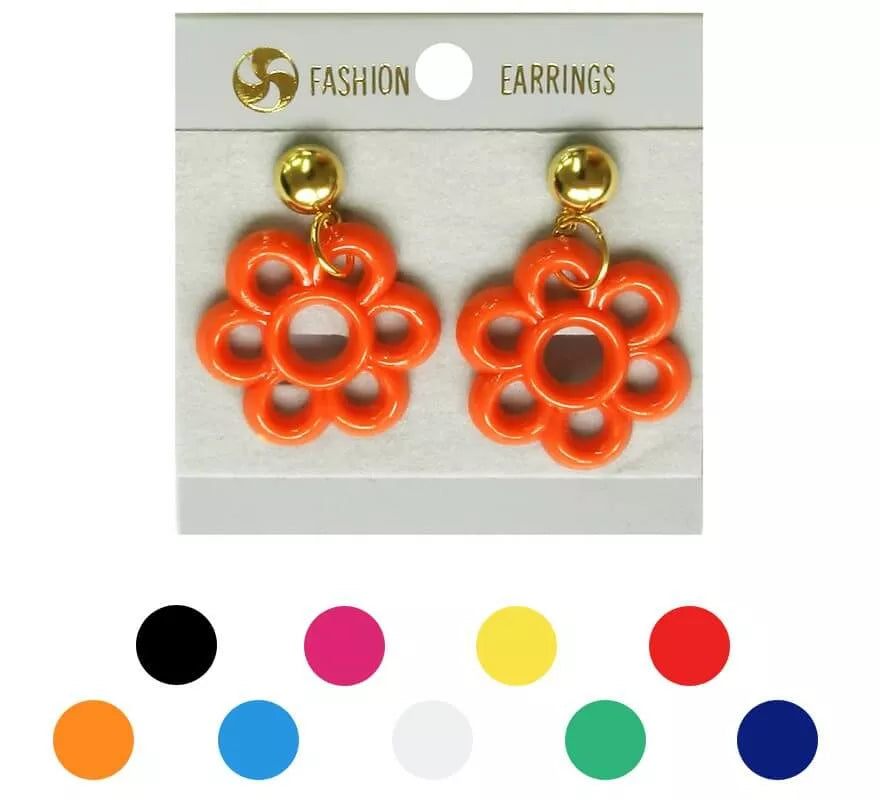 Translation missing: pt-PT.Pendientes Flamenca de Flor en varios colores
