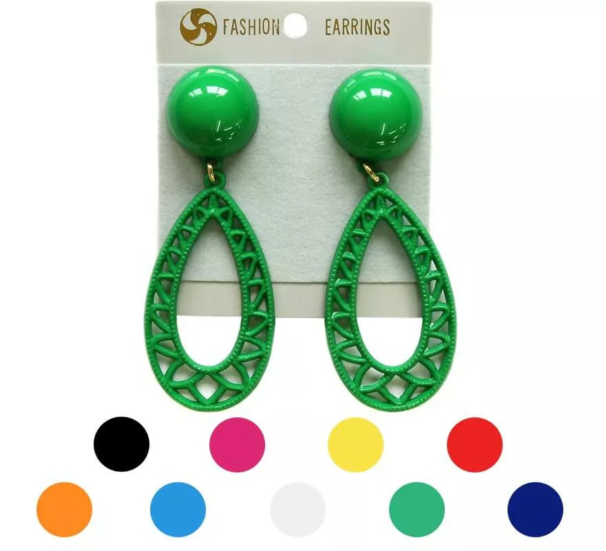 Translation missing: pt-PT.Pendientes Flamenca Lágrima hueca en varios colores
