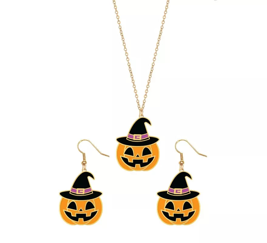 Translation missing: pt-PT.Pendientes y Collar de Calabaza