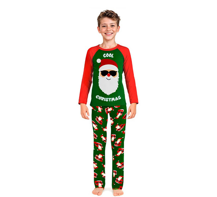 Translation missing: pt-PT.Pijama Navideño de Papá Noel Cool para niños