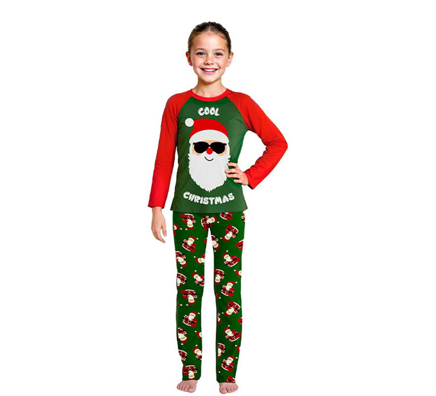 Translation missing: pt-PT.Pijama Navideño de Papá Noel Cool para niños