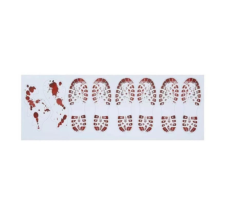 Pisadas Botas con Sangre Adhesivas 2x25x70 cm