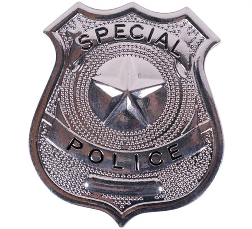 Translation missing: pt-PT.Placa de Policía Metálica de 6 cm