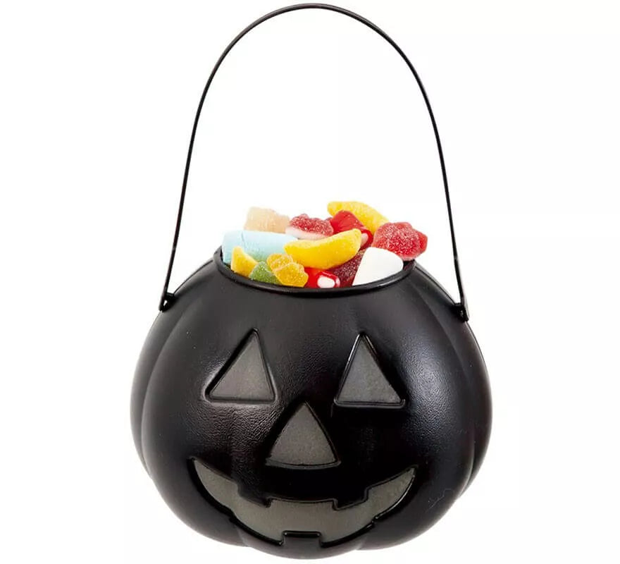 Translation missing: pt-PT.Porta caramelos de Calabaza con Brillo en Oscuridad de 15 cm