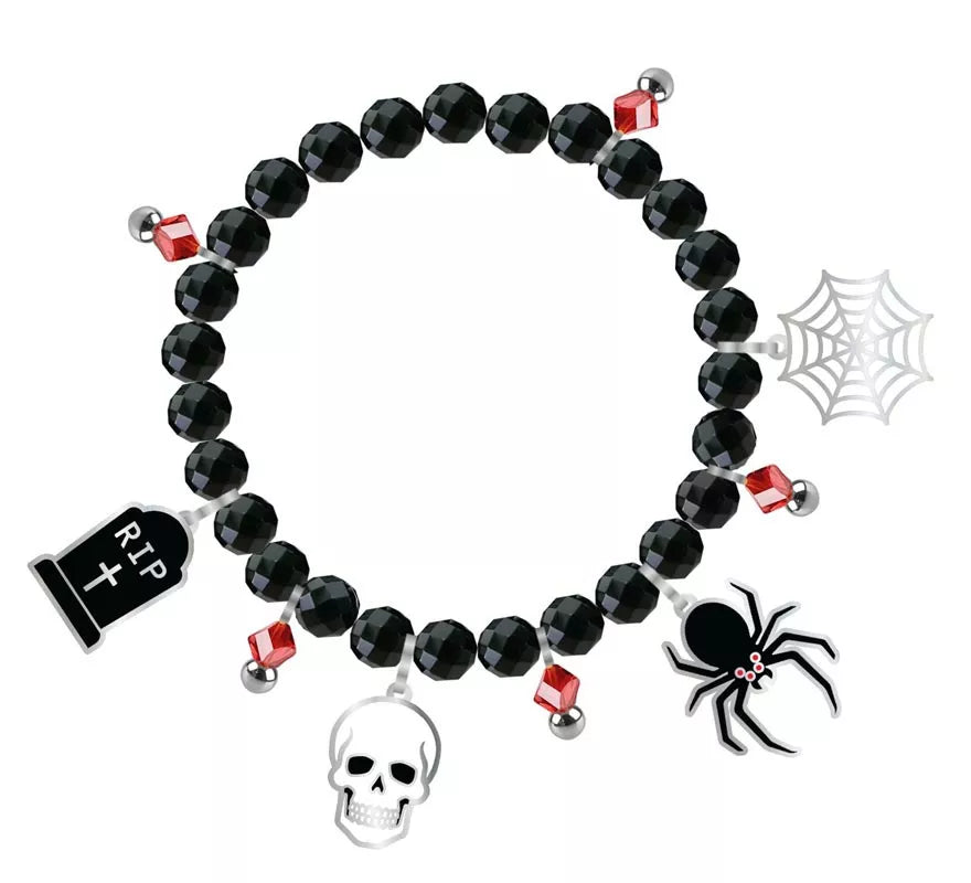 Translation missing: pt-PT.Pulsera con Figuras negra para Halloween