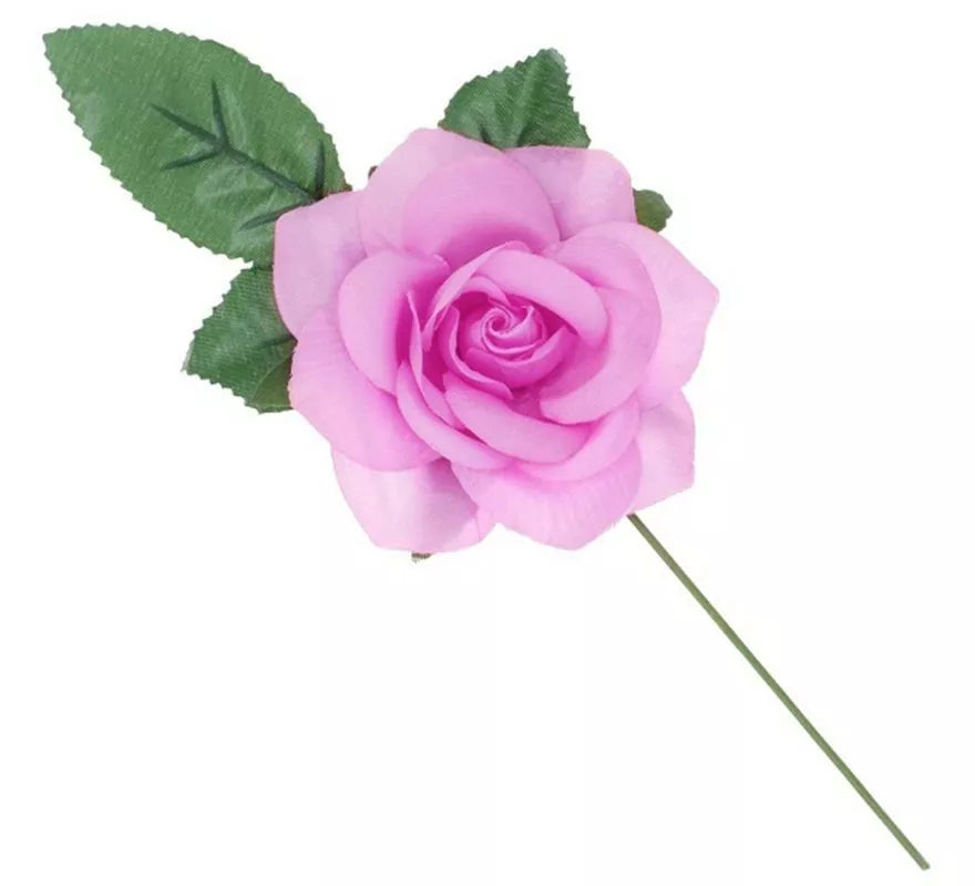 Translation missing: pt-PT.Rosa de Sevillana o Chulapa con varilla de 13 cm en varios colores