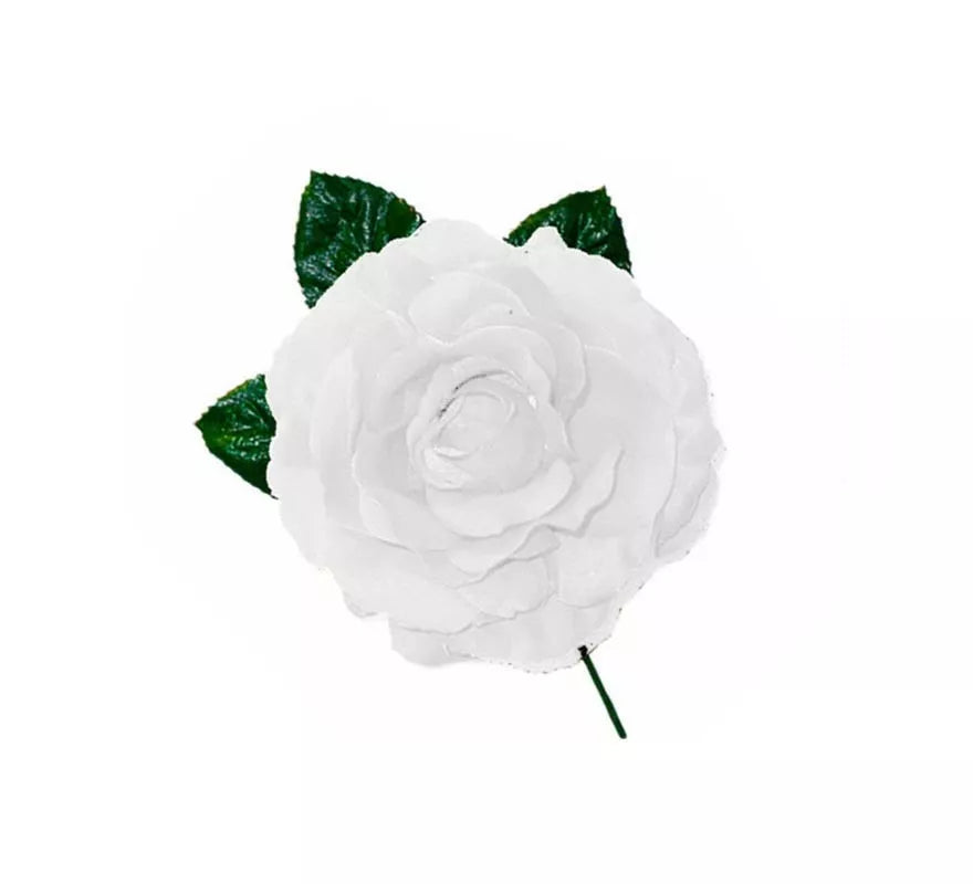 Translation missing: pt-PT.Rosa Flamenca pequeña blanco de 8 cm
