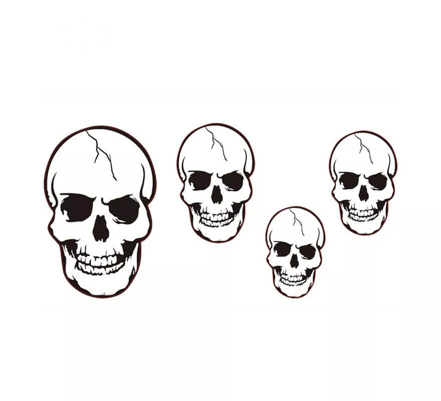 Translation missing: pt-PT.Set 4 Calaveras de 20 Cm hasta 45 Cm