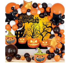 Conjunto de Halloween: Balões e Pôster 81 Peças