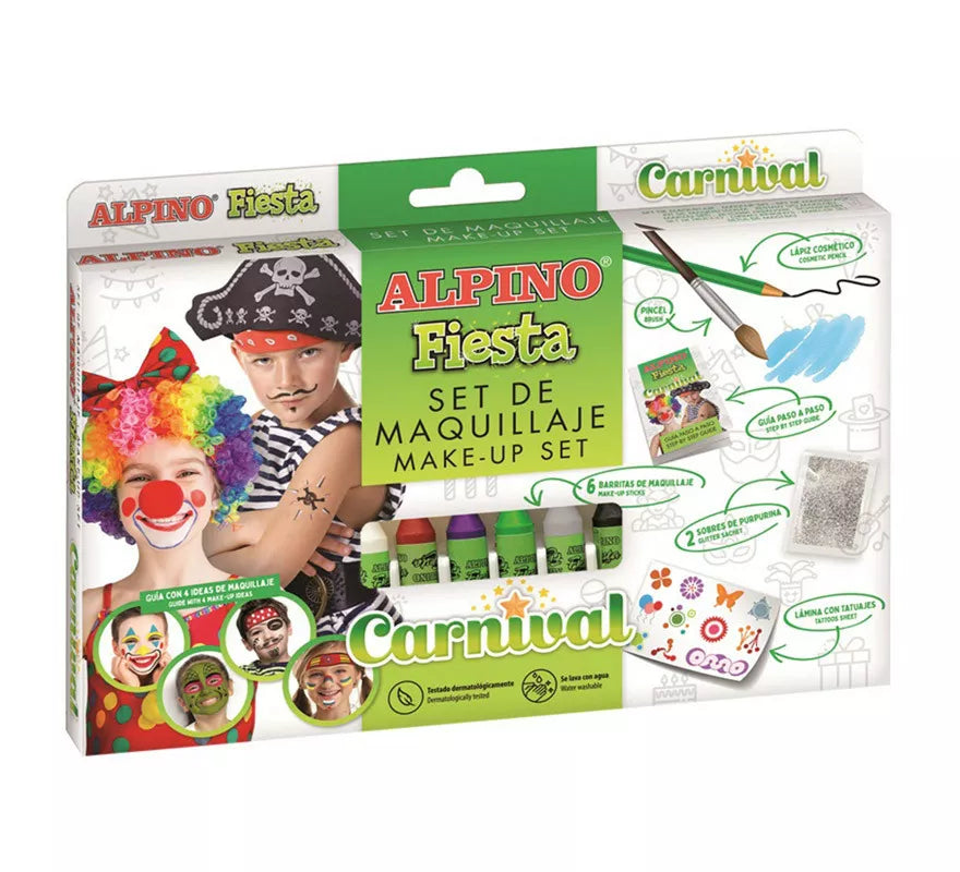 Translation missing: pt-PT.Set de Maquillaje Carnaval Fiesta en colores surtidos 6 unidades de 5 grs