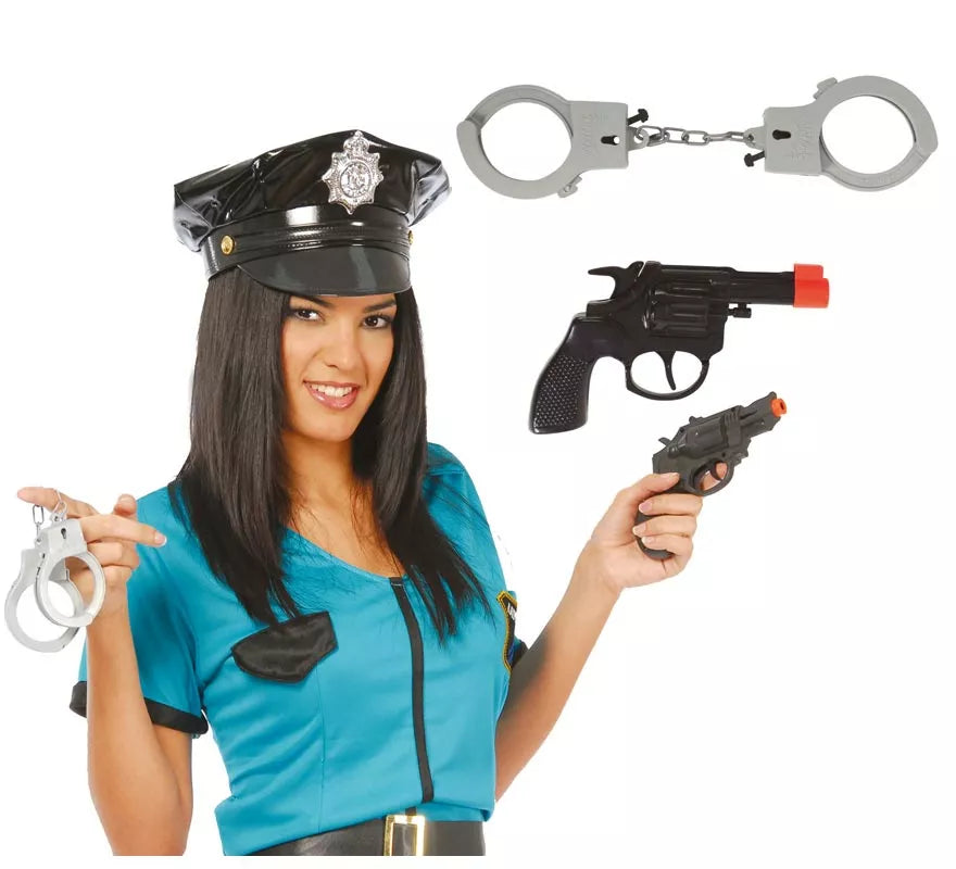 Translation missing: pt-PT.Set de pistola revolver con esposas