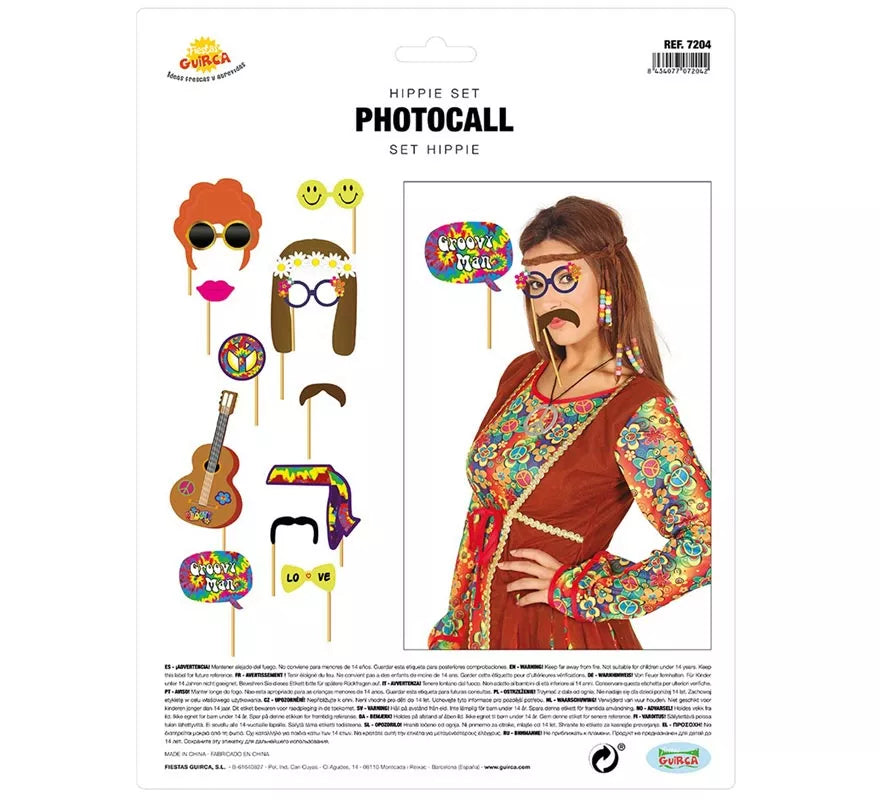 Translation missing: pt-PT.Set para Photocall hippie 12 Pcs