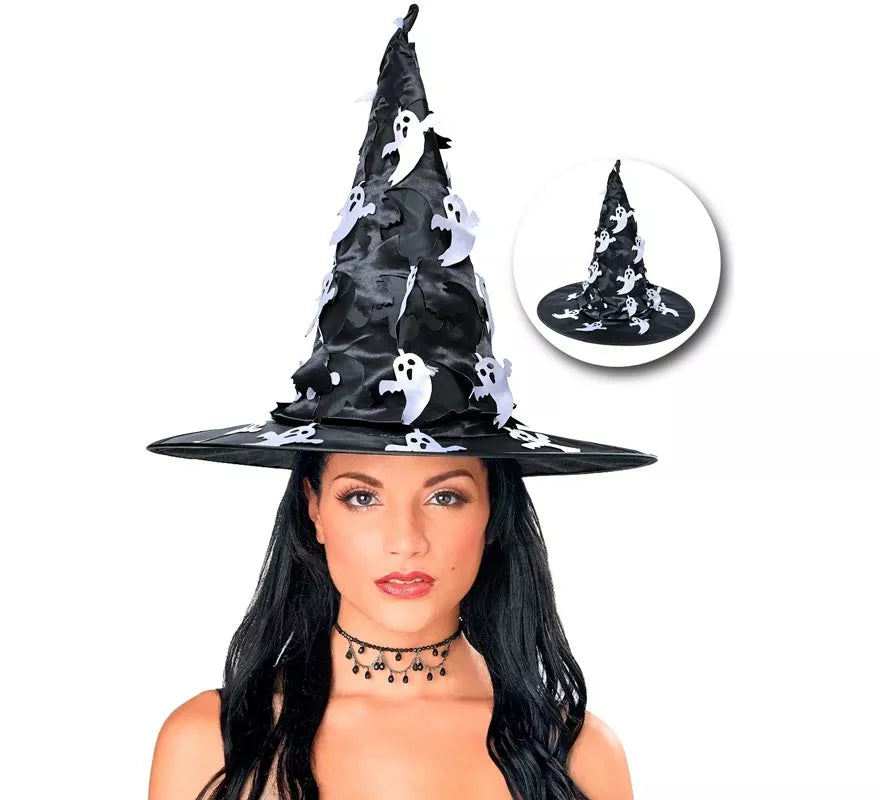 Translation missing: pt-PT.Sombrero de Bruja con Fantasma Colgante