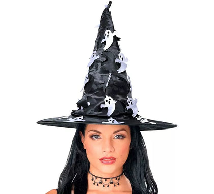 Sombrero de Bruja con Fantasma Colgante