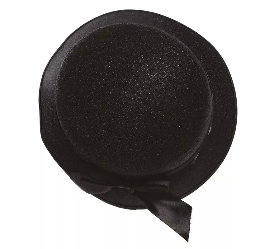Translation missing: pt-PT.Sombrero de Dama Años 20 Negro con Lazo