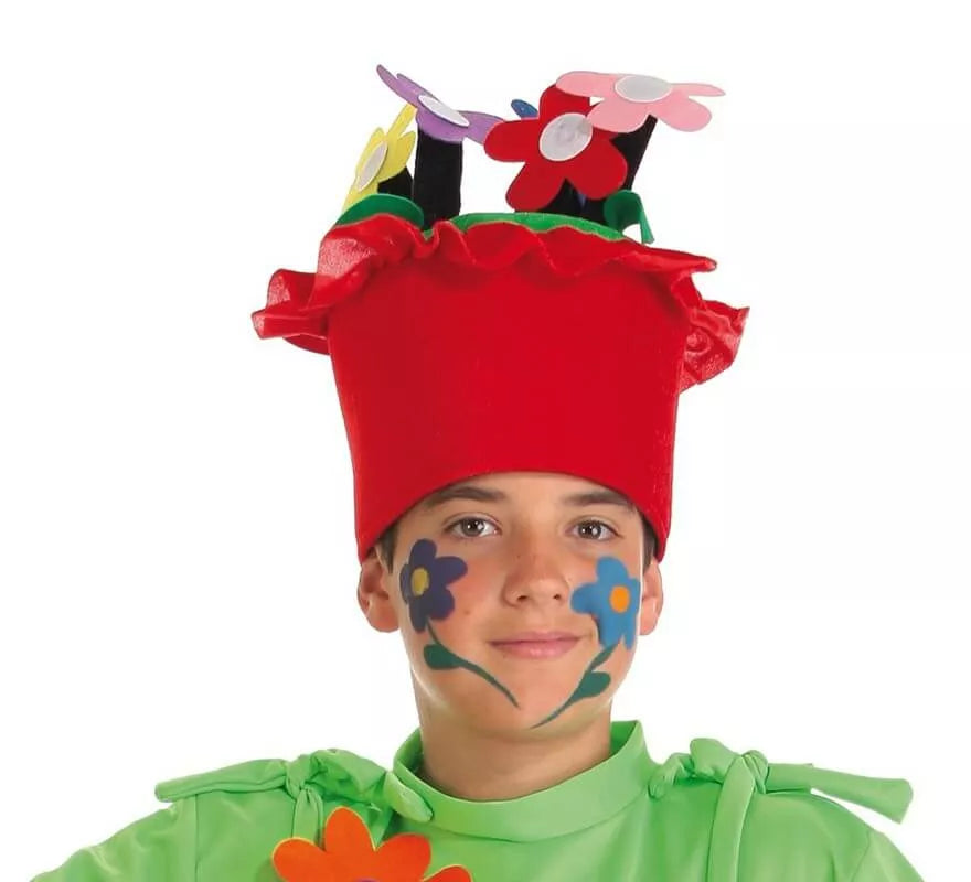 Translation missing: pt-PT.Sombrero de Maceta con flores infantil