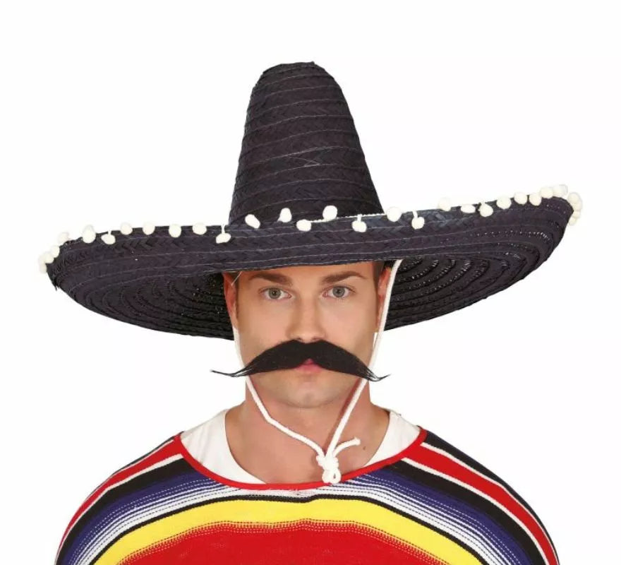 Translation missing: pt-PT.Sombrero de Mexicano con Borlas en varios colores de 60 cm