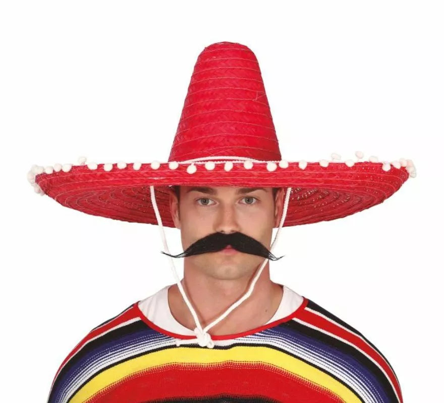 Translation missing: pt-PT.Sombrero de Mexicano con Borlas en varios colores de 60 cm
