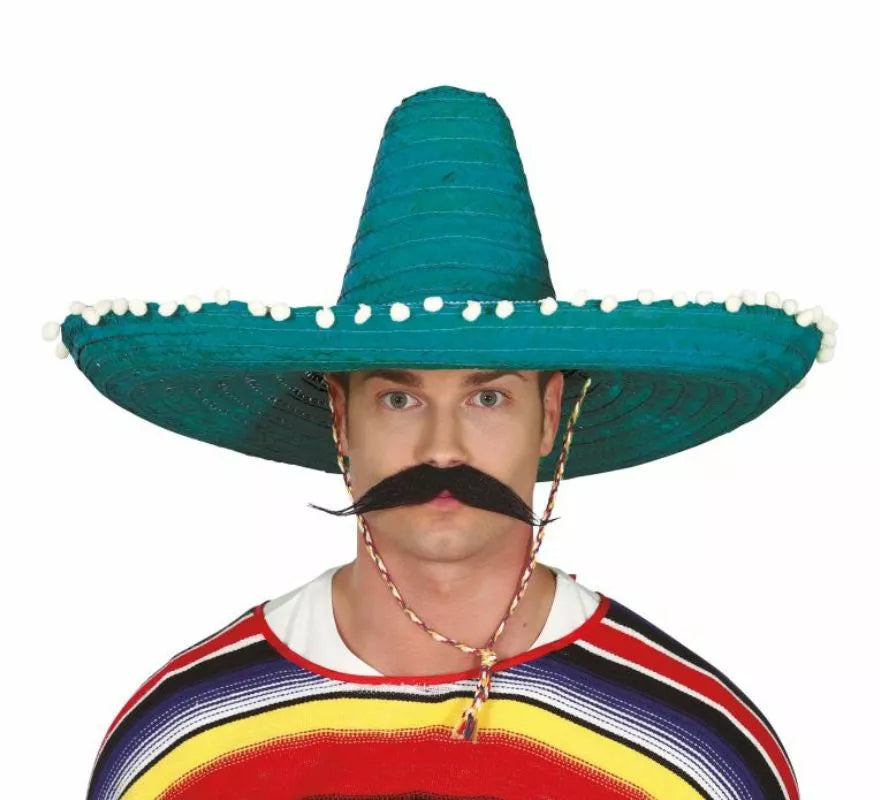 Translation missing: pt-PT.Sombrero de Mexicano con Borlas en varios colores de 60 cm