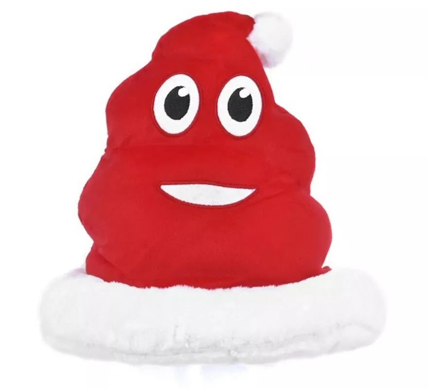 Translation missing: pt-PT.Sombrero de Papá Noel divertido Emoticono Caca
