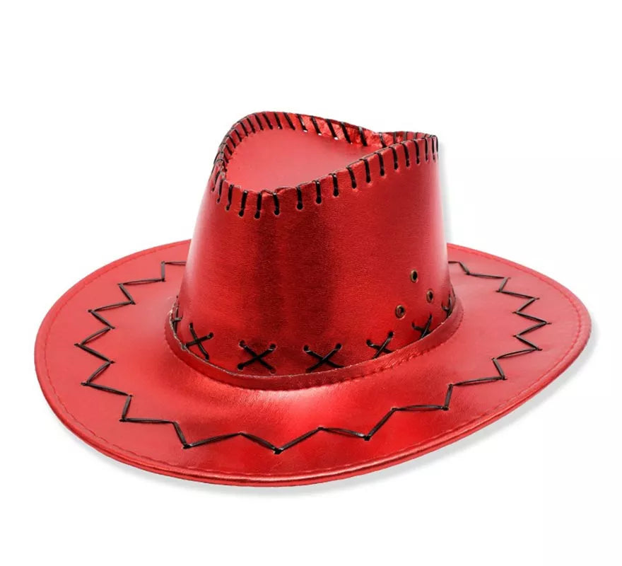 Translation missing: pt-PT.Sombrero de Vaquero en varios colores metalizados adulto