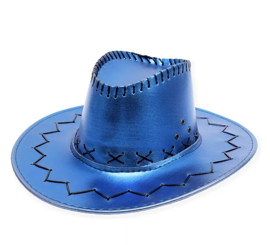 Translation missing: pt-PT.Sombrero de Vaquero en varios colores metalizados adulto