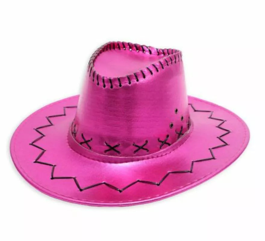 Translation missing: pt-PT.Sombrero de Vaquero en varios colores metalizados adulto