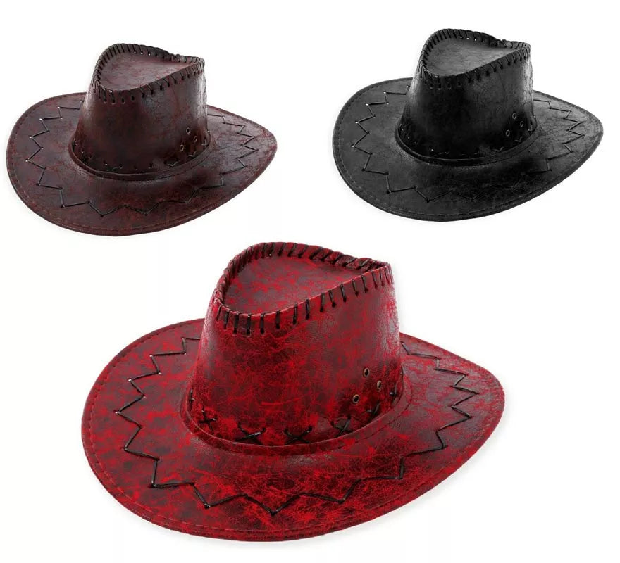 Translation missing: pt-PT.Sombrero de Vaquero en varios colores vintage adulto