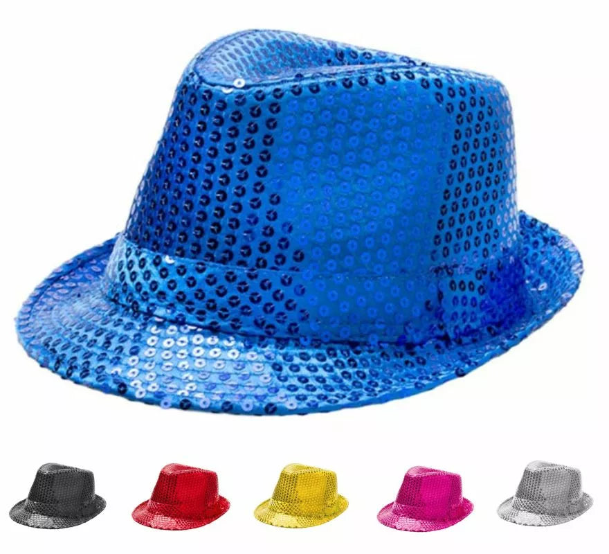 Translation missing: pt-PT.Sombrero Gánster de Lentejuelas Infantil en varios colores