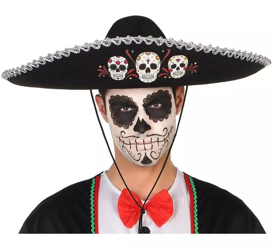 Translation missing: pt-PT.Sombrero Mexicano del Día de los Difuntos 58Cm