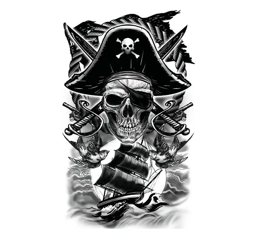 Translation missing: pt-PT.Tatuaje de Calavera Pirata
