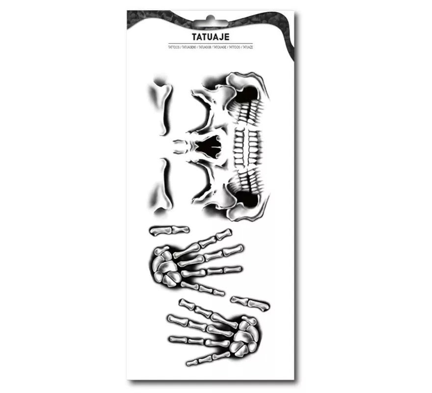 Translation missing: pt-PT.Tatuaje Esqueleto rostro y manos
