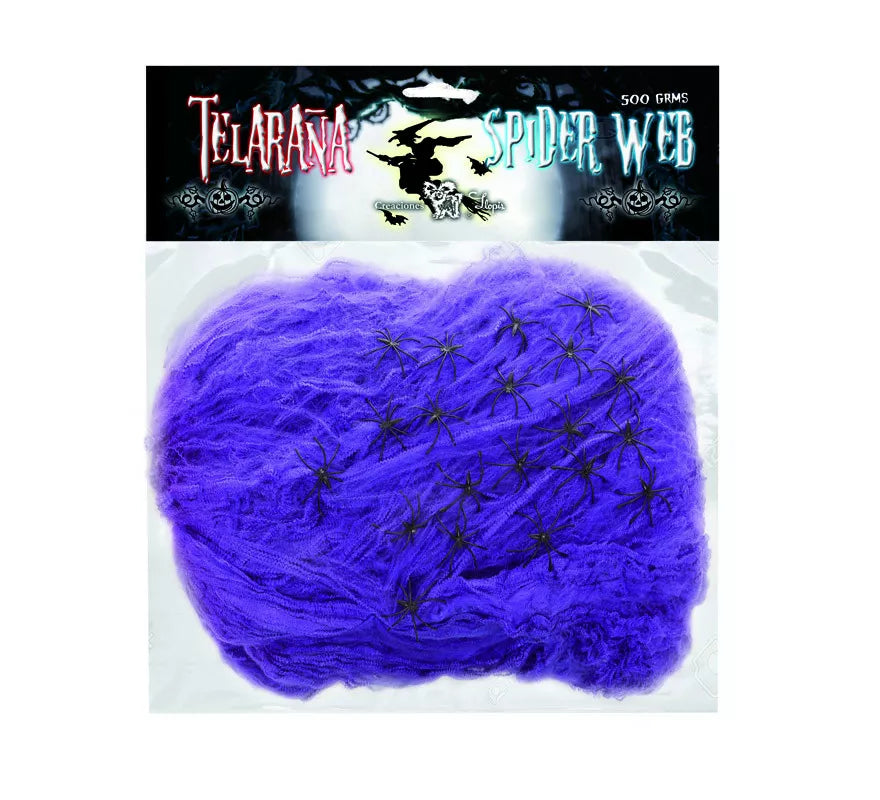 Translation missing: pt-PT.Telaraña de 500 gr con 20 Arañas de colores surtidos