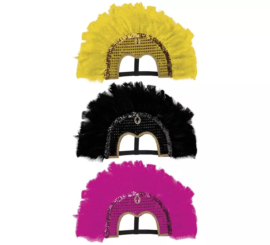Translation missing: pt-PT.Tocado de Plumas en varios colores
