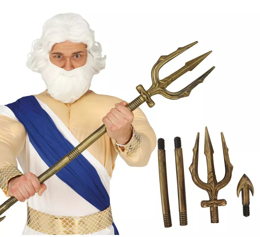 Translation missing: pt-PT.Tridente de Neptuno Color Oro de 94 cm