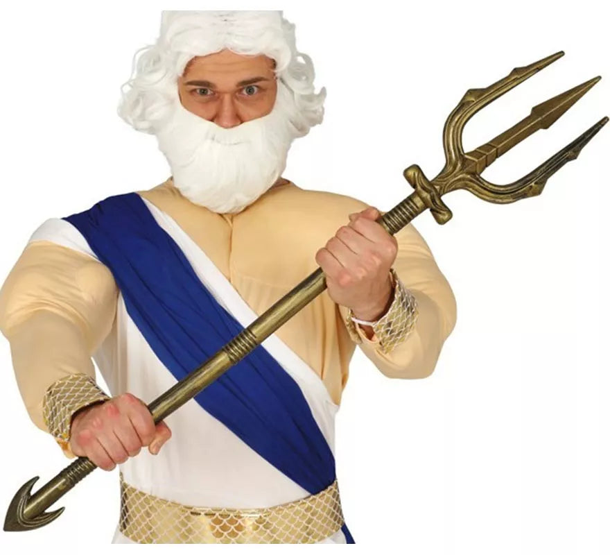 Translation missing: pt-PT.Tridente de Neptuno Color Oro de 94 cm