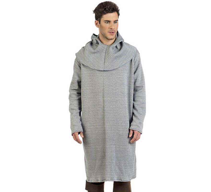 Translation missing: pt-PT.Túnica de Cota De Malla Gris para hombre