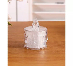 Vela de gotejamento transparente de 5 cm