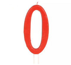 Vela Vermelha nº 0 de 12 cm