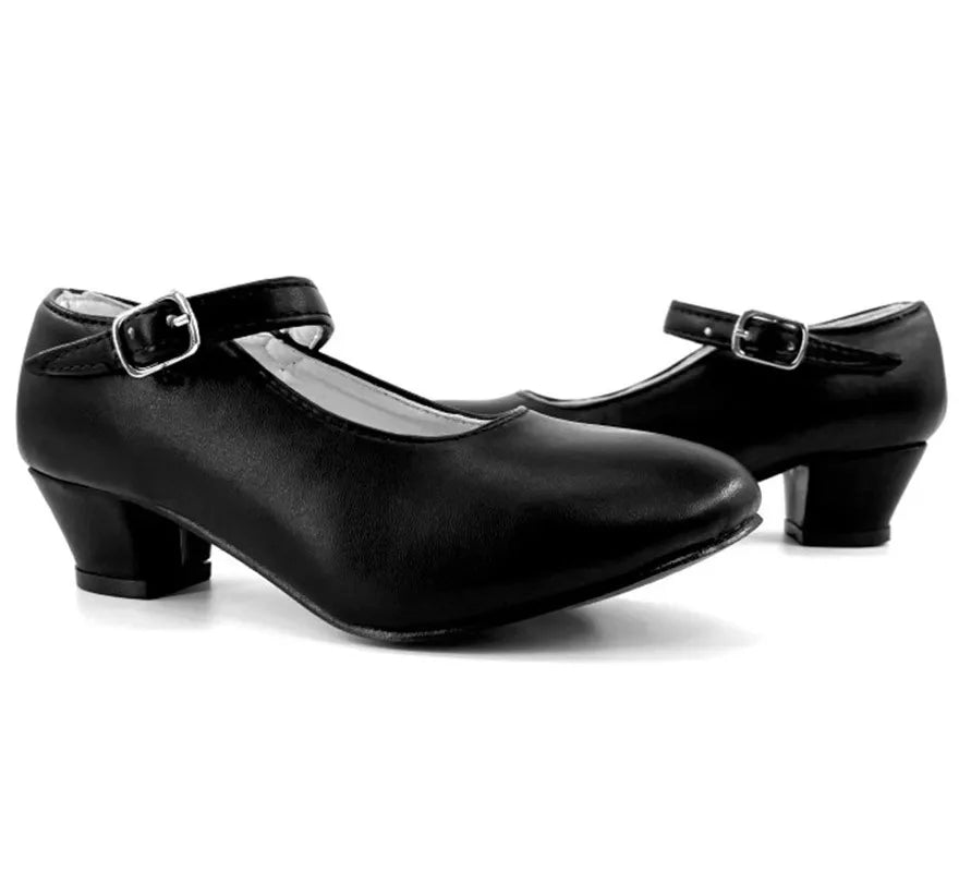 Translation missing: pt-PT.Zapato Sevillano con tacón Negro en números del 20 al 41